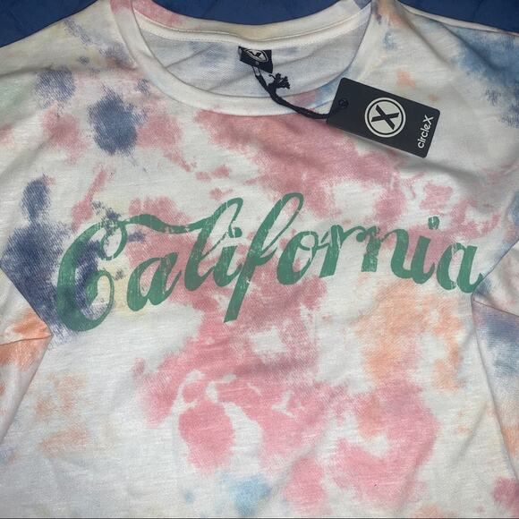- NWT CALIFORNIA TIE DYE LOGO SWEATSHIRT YOGA LOUNGEWEAR S - Picture 5 of 8